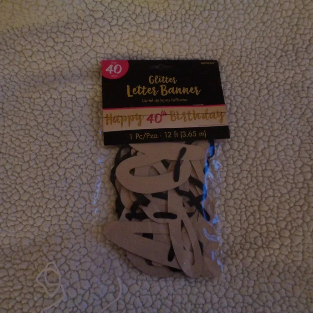 BUNDLE Lot of 40th Birthday Decorations